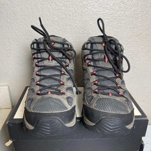 Merrell Moab 3 Mid Beluga Gray Suede Waterproof Hiking Boots Lace up Mens 12 US main image 5
